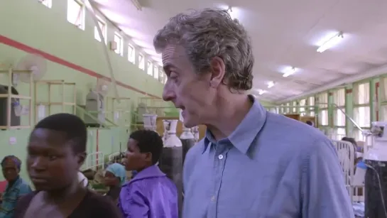 Peter Capaldi visited a hospital in Malawi (2015)