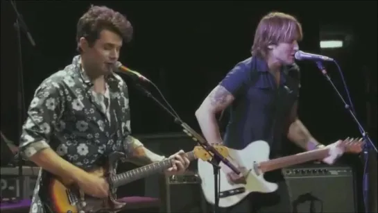 John Mayer with Keith Urban - Don’t Let Me Down (Live at Madison Square Garden in New York City on 12 April 2013)