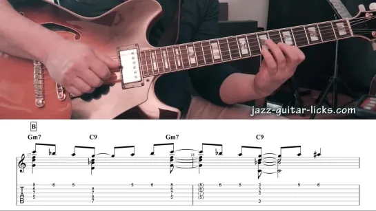 Satin Doll - Guitar Chord Melody Lesson  Transcription With Tabs