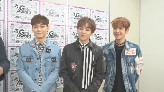 [VIDEO] 170503 EXO CBX CHEN @ Girls Award 2017 EXO-CBX - Interview