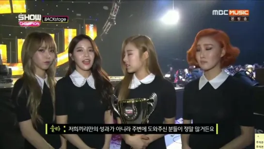 [VIDEO]  MAMAMOO "The Show" backstage (3) [160312]