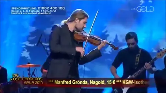 David Garrett performing Earth song at the José Carreras Gala (Sat1 Gold, 14-12-2017