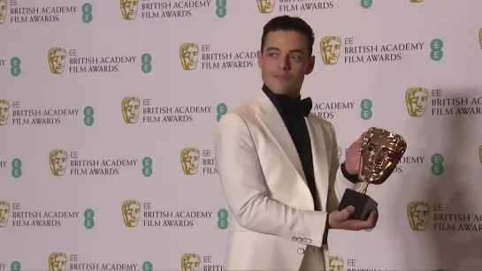 Rami Malek_ Best Actor Award for Bohemian Rhapsody as Freddy Mercury at BAFTAs 2019