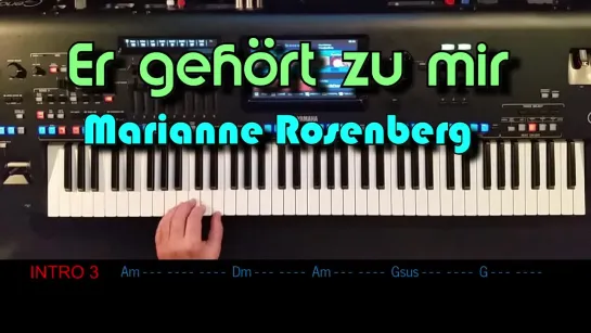 Er gehört zu mir - Marianne Rosenberg, Cover, eingespielt mit Style auf Yamaha Genos