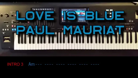 Love Is Blue [L’amour est bleu] - Paul Mauriat, Cover mit titelbezogenem Style auf Yamaha Genos