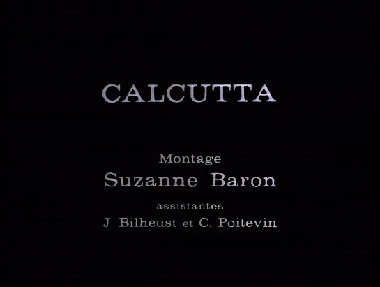 Calcutta (1969) dir. Louis Malle