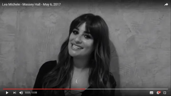 Lea Michele - Massey Hall - May 6, 2017