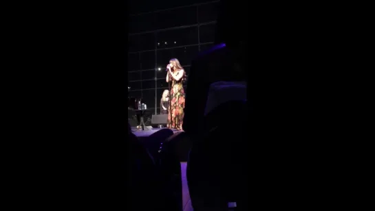 Teenie tiny clip of Lea in NYC tonight. Just perfect. Very special show ❤ Thank you @msleamichele ! #Battlefield #OnceAGleekAlwa