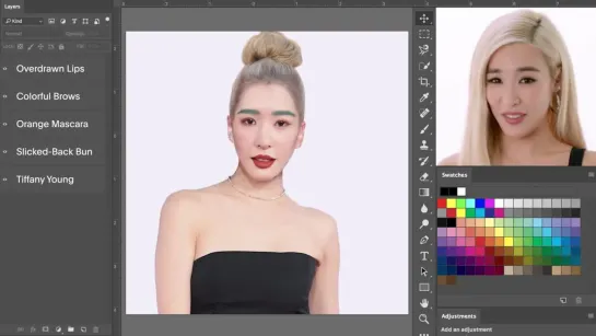 [CLIP] Tiffany Young Photoshops Herself Into 7 Different Looks ¦ Allure