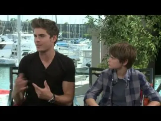 Zac Efron & Charlie Tahan at the 'Charlie St. Cloud' Press Junket