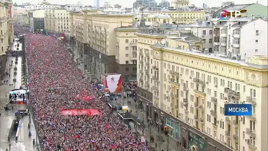 В МОСКВЕ НА АКЦИЮ «БЕССМЕРТНЫЙ ПОЛК» ВЫШЛИ СВЫШЕ МИЛЛИОНА ЧЕЛОВЕК.