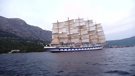 Самое большое парусное судно в мире  - Royal Clipper