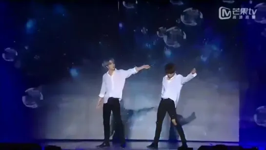 150905 EXO Kai, Sehun - Baby dont cry @ DMC Festival Kpop Super Concert