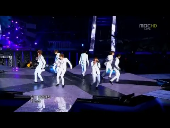 111231 Infinite - Paradise + BTD + Be Mine [HD] 2011 MBC Gayo Daejun