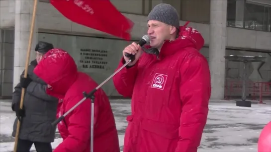 Торжественное шествие и митинг 7 ноября 2016 в г. Ульяновске.