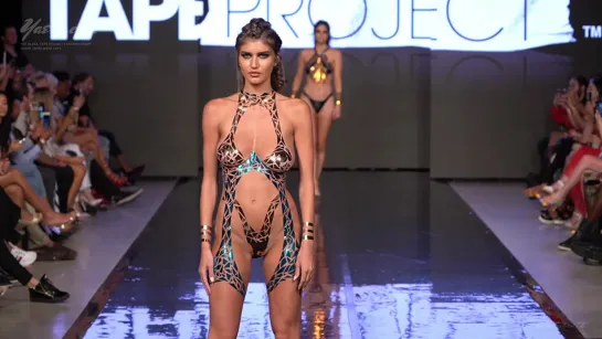 Black Tape Project Tape Art Swimwear Bikini Fashion Show Miami Swim Week 2019 Ar