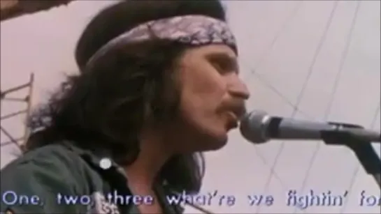 Country Joe McDonald - The "Fish" Cheer/Feel-Like-I'm-Fixing-to-Die-Rag (Woodstock 3 Days of Peace and Music 1969)