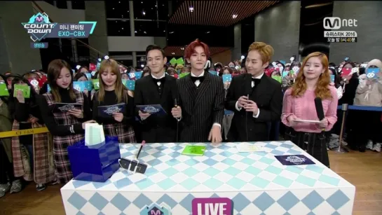 161103 MC Jihyo, Mina & Dahyun @ M!Countdown