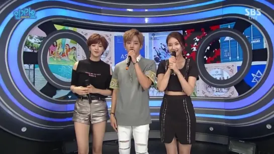 160710 MC Jeongyeon  @ SBS Inkigayo