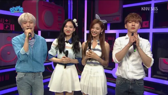 160605 MC Nayeon & Tzuyu @ Inkigayo