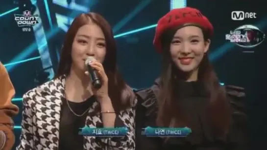 160107 Nayeon & Jihyo MC Cut @ M! Countdown