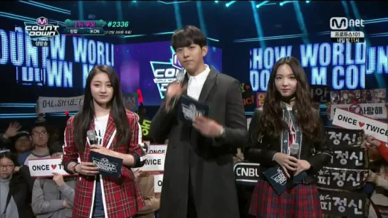 160128 Jihyo, Nayeon MC Cut MCountdown