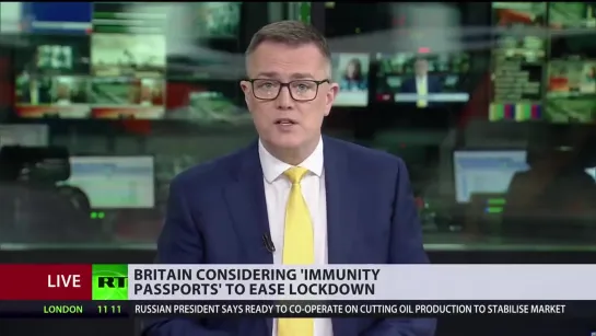 COVID-19 | BRITAIN CONSIDERS 'IMMUNITY PASSPORTS' TO EASE LOCKDOWN.