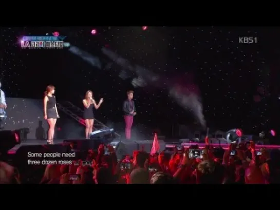 [PERF] 140615 Wooyoung, JunK & Hyolyn, Soyou - If I Ain't Got You @ LA Korea Festival