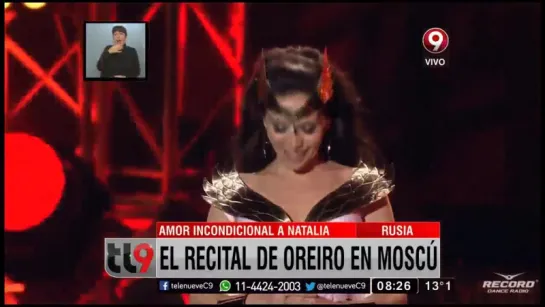 Natalia Oreiro realizó un recital en Rusia Noticias-tl9 Cana