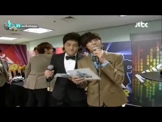 111208 INFINITE @ Music On Top - Backstage