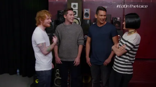 Ed Sheeran Gives Ethan And Laz Advice (The Voice Australia 2015)