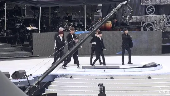 [VK][170425] MONSTA X - Beautiful + Fighter (rehearsal) @ KBS Open Concert