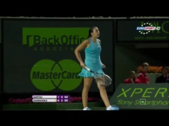 Miami 2012 / 1/2 финала / Бартоли - Радванска / Bartoli - Radwanska / EUROSPORT HD