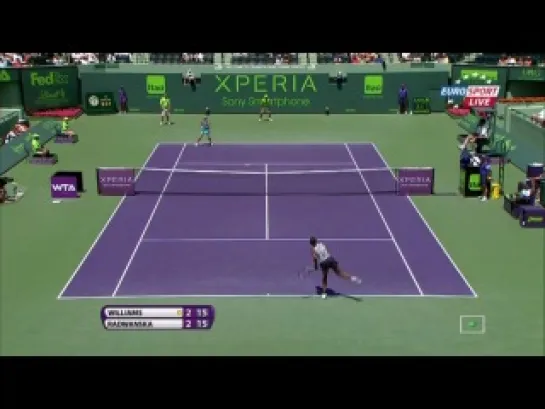 Miami 2012 / 1/4 финала / В.Уильямс - Радванска / EUROSPORT