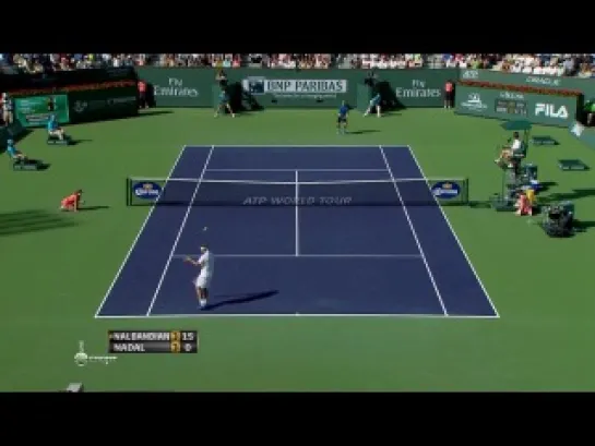 Indian Wells 2012 / 1/4 финала / Налбандян (Аргентина) - Надаль (Испания) / HD Спорт