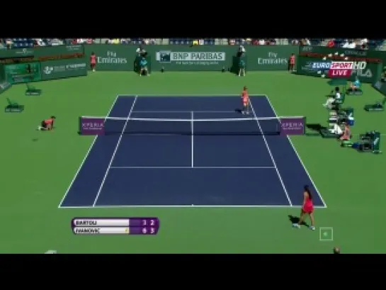 Indian Wells 2012 / 1/4 финала / Бартоли (Франция) - Иванович (Сербия) / EUROSPORT HD