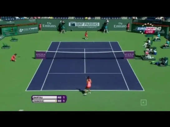 Indian Wells 2012 / 1/4 финала / Бартоли (Франция) - Иванович (Сербия) / EUROSPORT HD