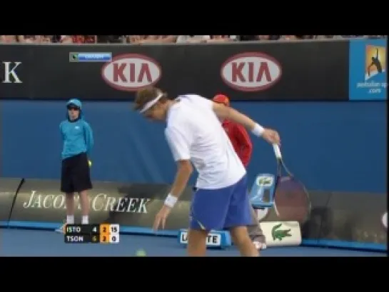 Australian Open 2012 / 1 круг / Денис Истомин (Узбекистан) - Жо-Вилфрид Цонга (Франция, 6) / Istomin - Tsonga / НТВ+