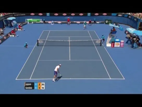 Australian Open 2012 / 1 круг / Сеппи (Италия) - Гаске (Франция) / НТВ+