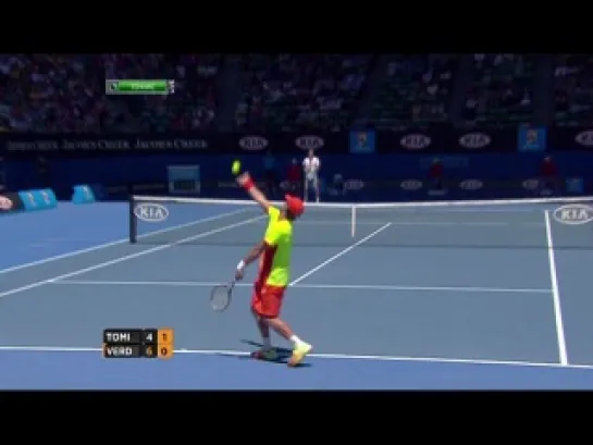 Australian Open 2012 / День 1 / Бернард Томич (Австралия) - Фернандо Вердаско (Испания) / НТВ +