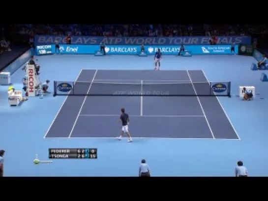 Barclays ATP World Tour Finals 2011 / Лондон (Англия) / Групповой турнир / Группа В / Федерер (Швейцария) – Тсонга (Франция) /