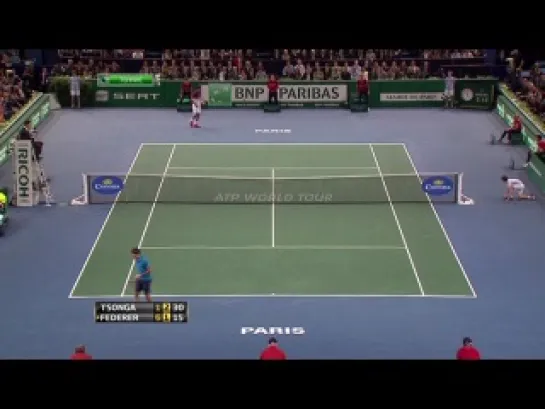 Теннис / BNP Paribas Masters - Paris / Финал / Цонга (Франция) - Федерер (Швейцария) /HТВ+