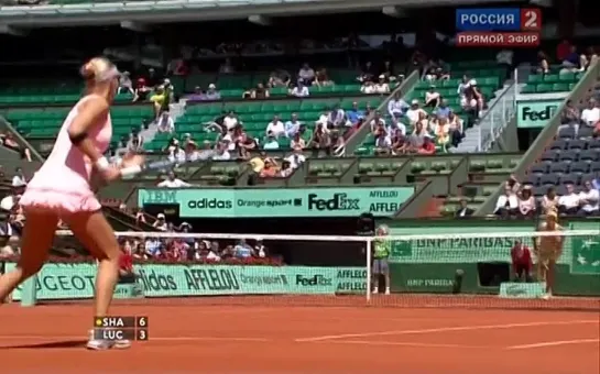 Roland Garros 2011 / 1 круг / Шарапова (Россия) – Лючич (Хорватия) / Россия2