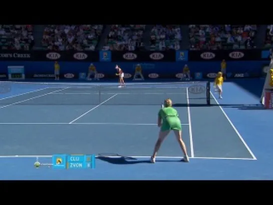 Australian Open 2011 / DAY 11 / Полуфинал / Звонарева (Россия) - Клийстерс (Бельгия)