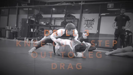 BJJ Drilling Class - Knee Cut to Leg Drag Guard Passing Drills