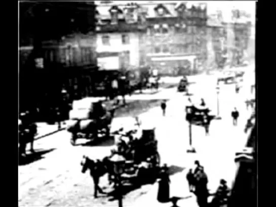 Движение транспорта по мосту Лидс / Traffic Crossing Leeds Bridge (1888)