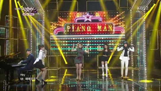 141205 Mamamoo - Piano Man  feat. Heo Gyeonghwan @Music Bank