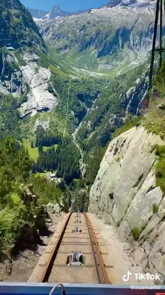 Гельмерский фуникулёр в Швейцарии | funiculaire Gelmerbahn