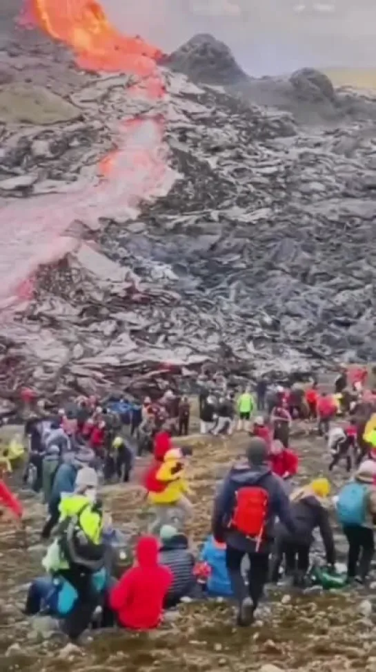 Volcanic eruption in Iceland