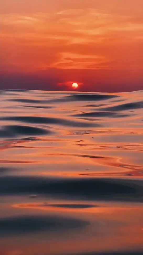 Sunset in the ocean